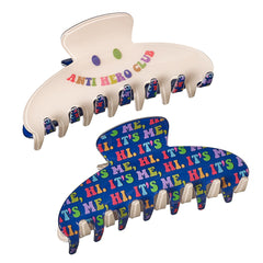 Two Sided Era Print Claw Hair Accessory Clip / Top Trenz For Sale