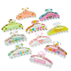 Large Two Sided Fun Printed Claw Hair Accessory Clip / Top Trenz Sale