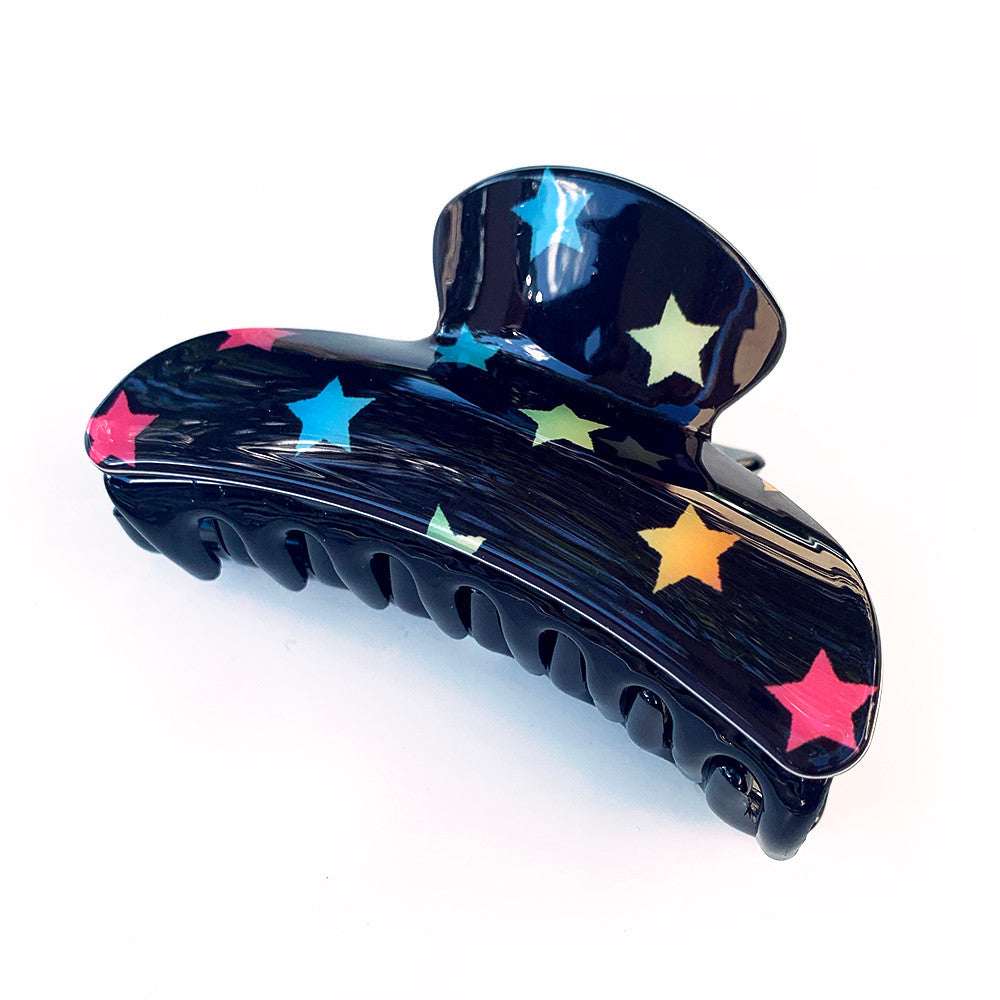 Large Multi Star Claw Clip Barrette / Top Trenz Discount
