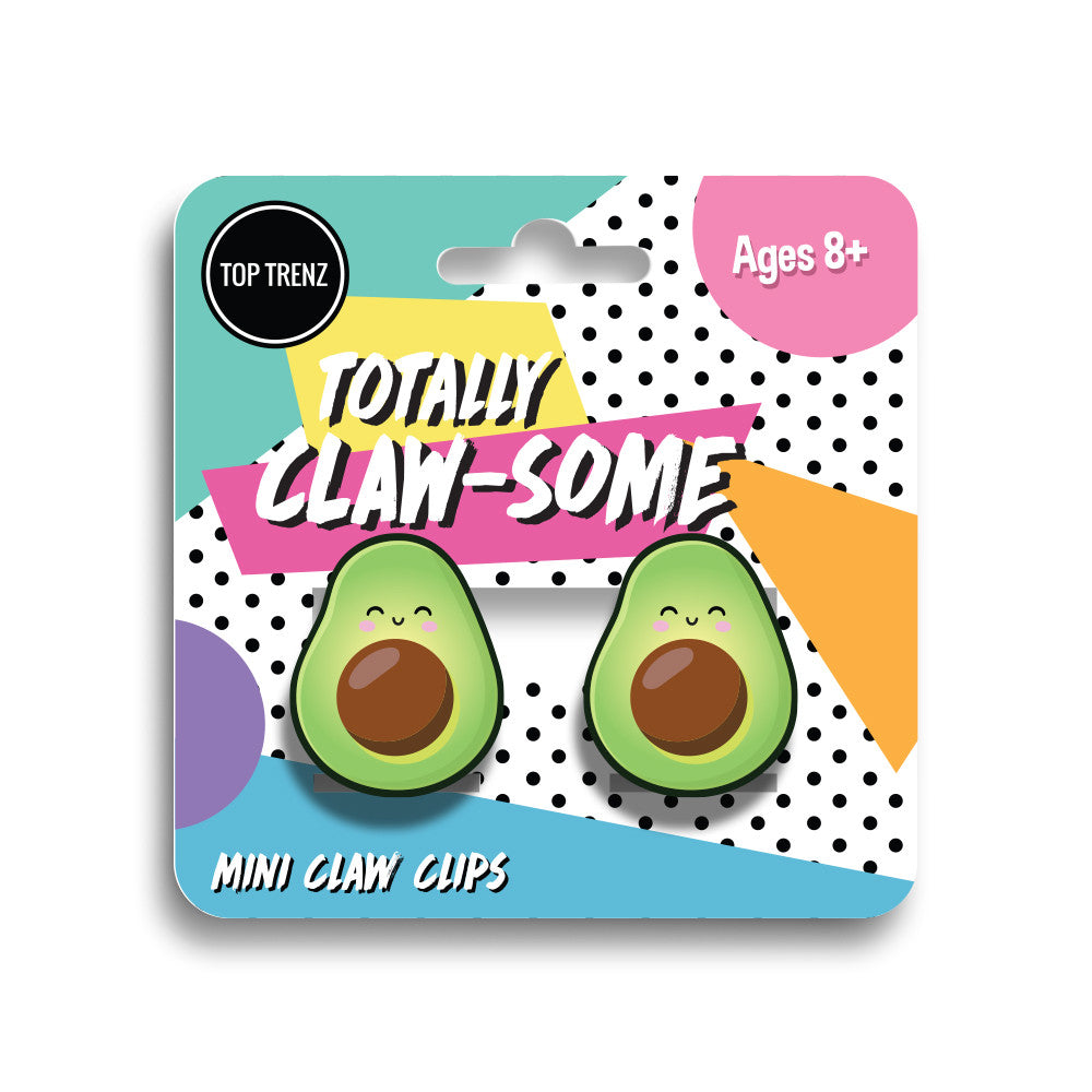 Avocado Mini Claw Clips - Trendy Hair Accessories - Top Trenz. / Top Trenz Discount