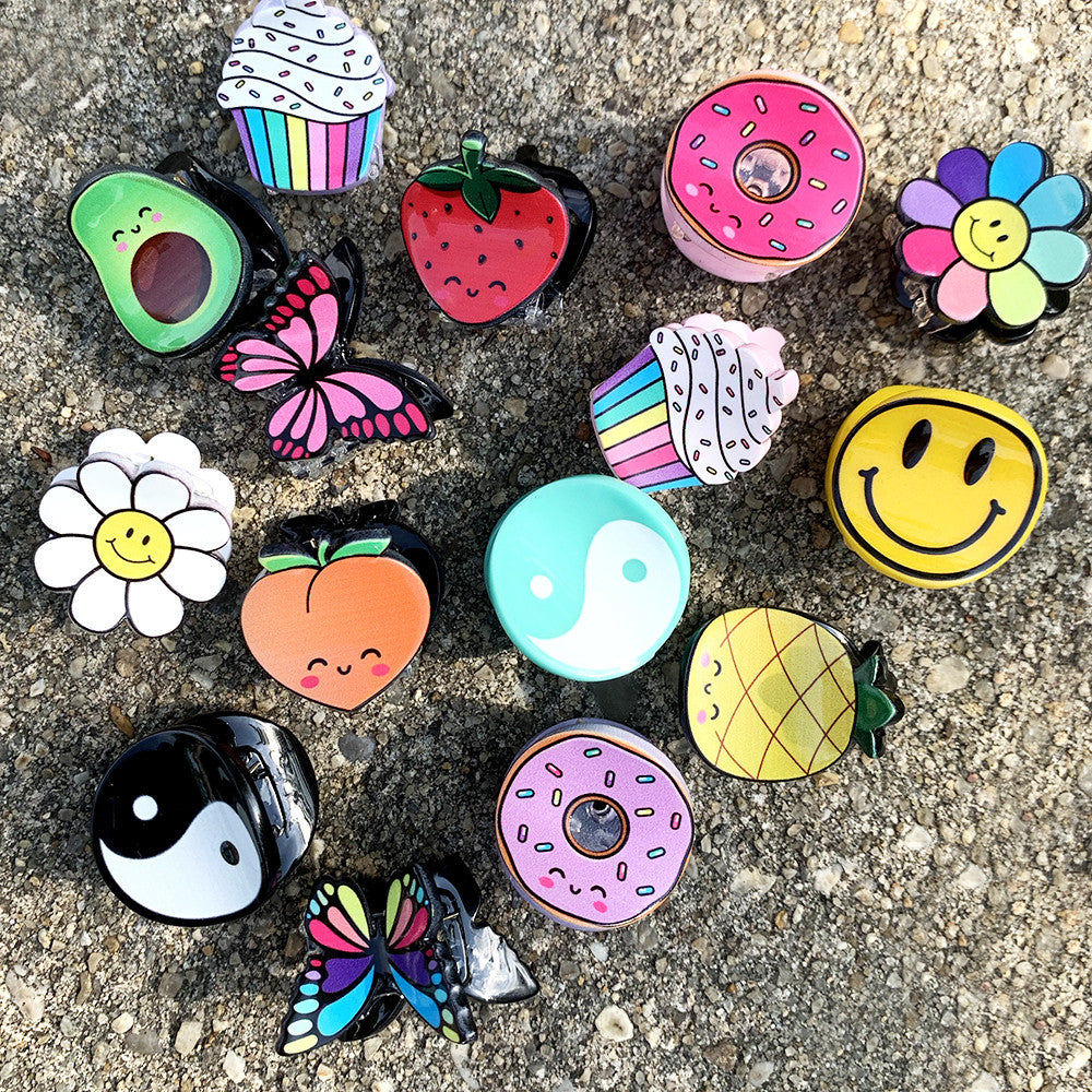 Mini Peach Claw Clips / Top Trenz US