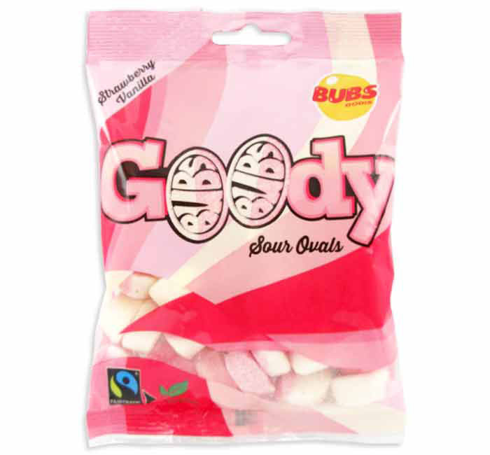 Bubs Godis Strawberry & Vanilla Sour Ovals – Swedish Candy Favorite / Top Trenz Sale