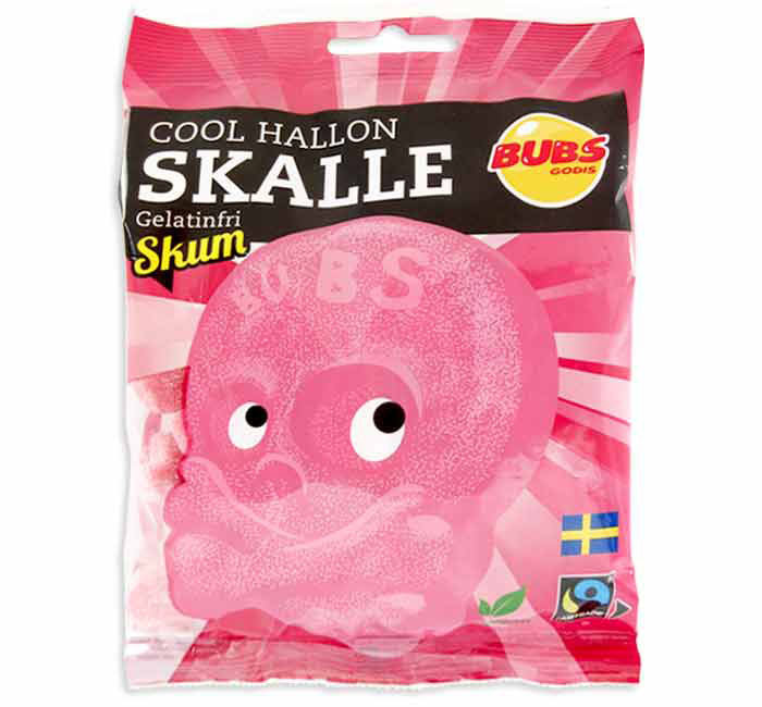 Bubs Cool Raspberry Sour Skulls – Trendy Swedish Sour Candy / Top Trenz Discount