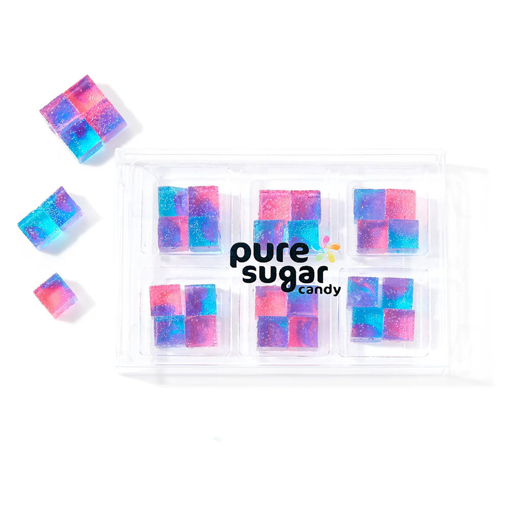 TikTok Viral Pure Sugar Candy Cubes - Cotton Candy Flavor 6-Pack - Sweet Nostalgia! / Top Trenz Outlets