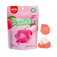 Amos Peelerz Gummy Peach – Peelable Peach-Flavored Candy / Top Trenz Outlets