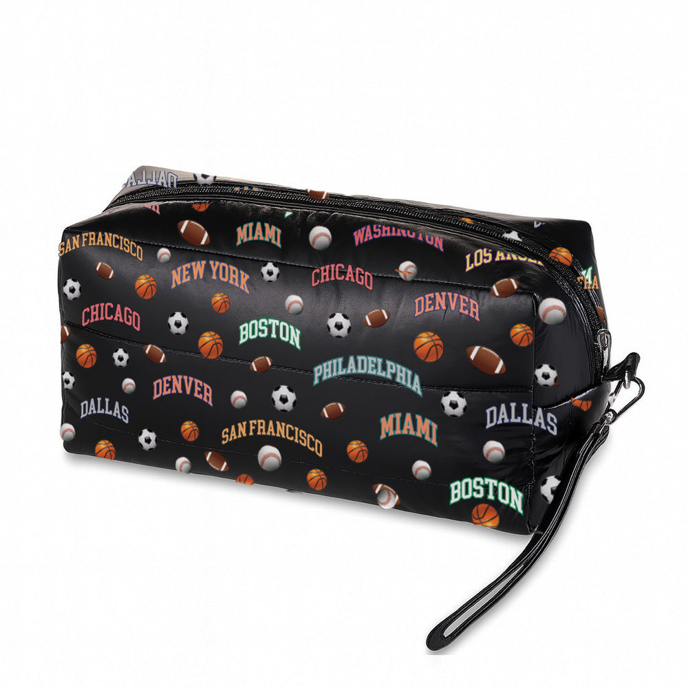 All Star City Boys Puffer Toiletry Bag - Sports Travel Kit / Top Trenz For Sale