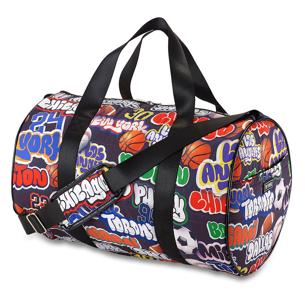 Sports Nation Puffer Duffle Bag - Trendy Youth Sports Bag / Top Trenz Online Shop