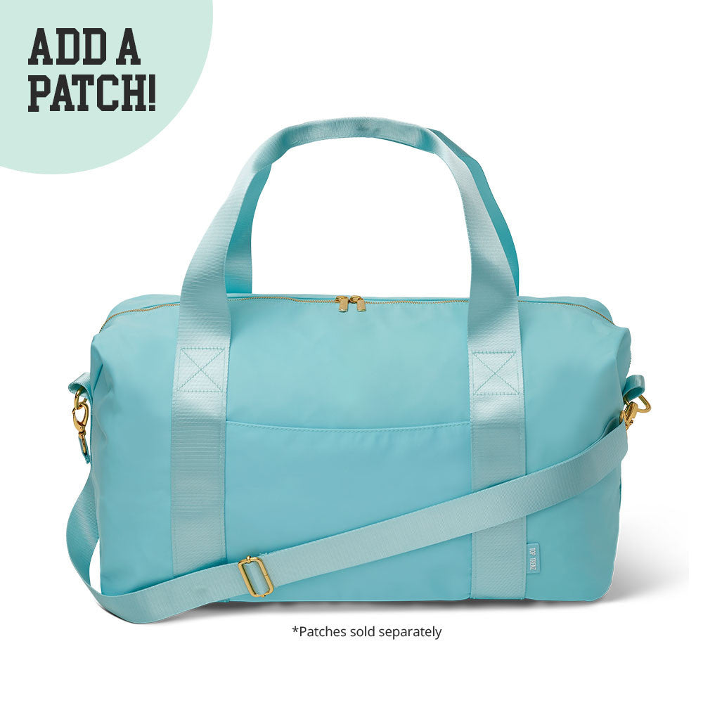 Blue Nylon Duffle Travel Bag For Tween and Teens / Top Trenz Discount