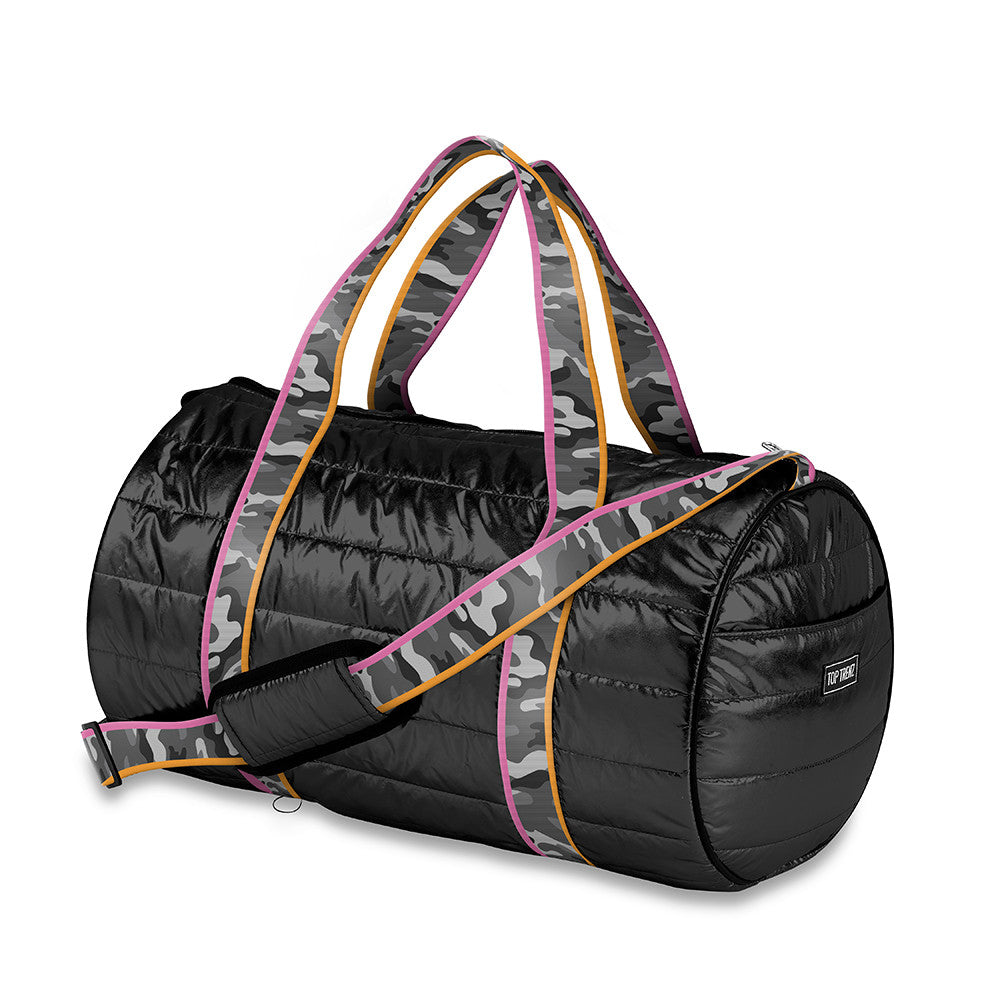 Black Puffer Duffle Camouflage Fun Strap / Top Trenz US