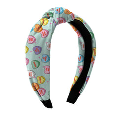 Hearts Printed Knot Headbands Accessory For All / Top Trenz Online