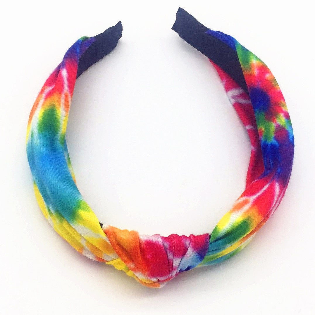 Primary Tie-Dye Knot Headbands / Top Trenz US