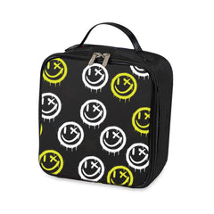 Canvas Happy Printed Lunch Box For Camp And School / Top Trenz Sale