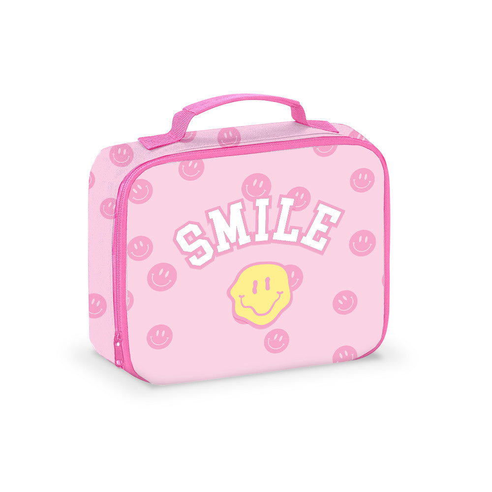 Canvas Pink Printed Lunch Box For Camp And School / Top Trenz Online Shop