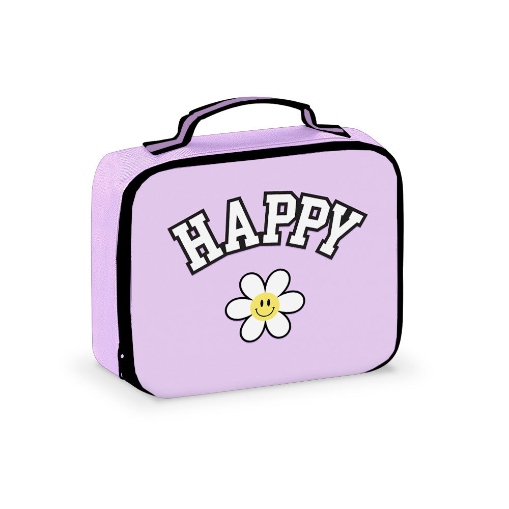 Canvas Happy  Printed Lunch Box For Camp And School / Top Trenz Outlets