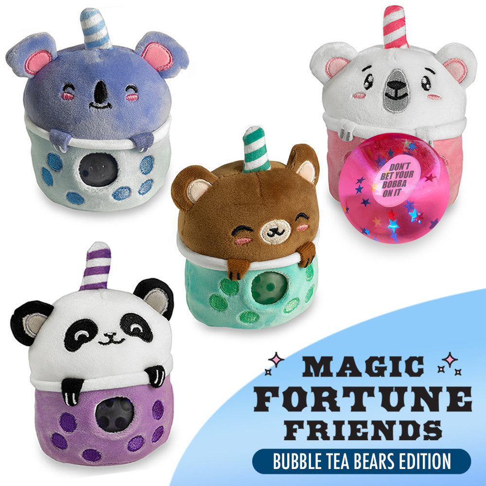 Sweet Bubble Tea Bear Plush Squishy Water Toy / Top Trenz Online
