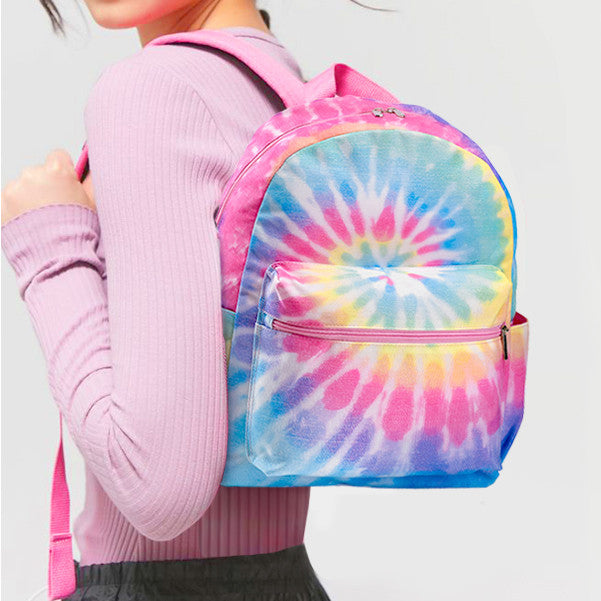 Canvas Mini Backpack Pastel Delight Tie-Dye - Top Trenz / Top Trenz Sale