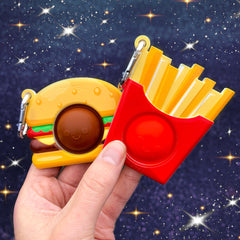 OMG Mega Pop Best Friend Keychains  - Burger & Fries / Top Trenz US