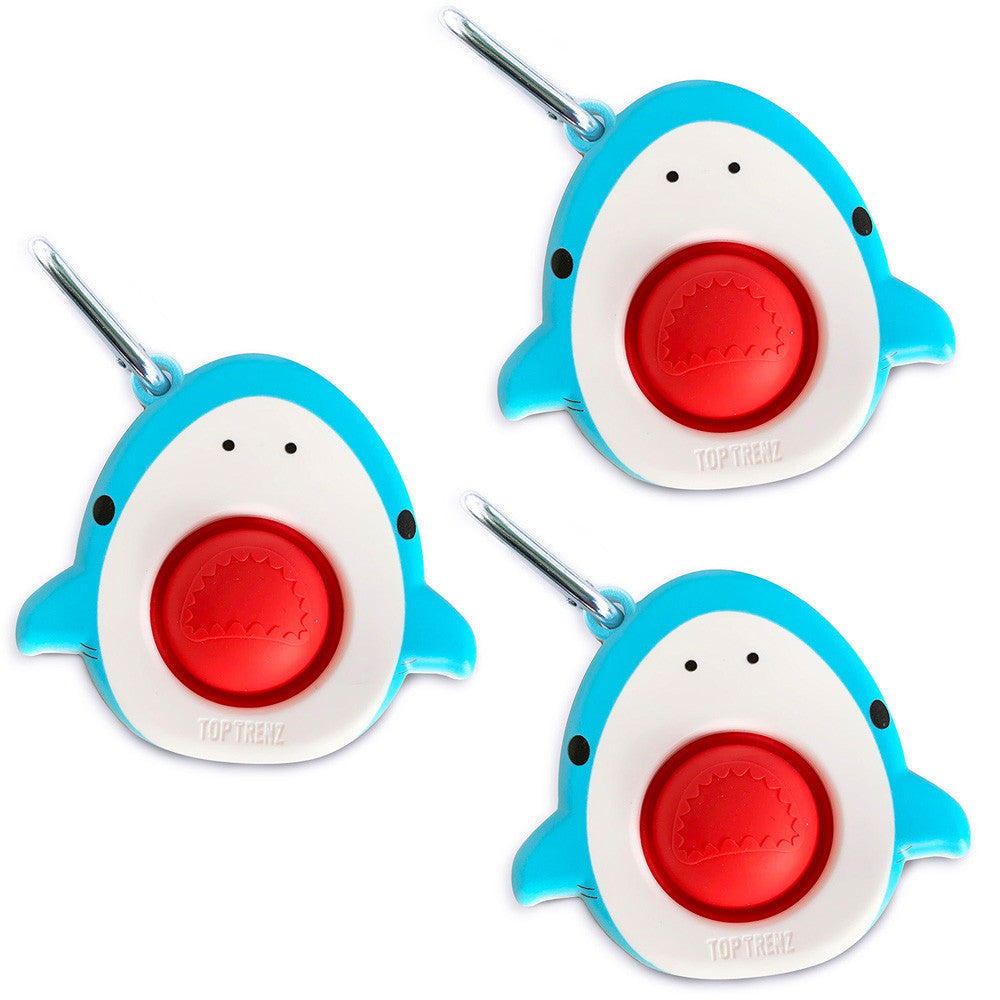 Shark Mega Pop Keychain - Fun Stress Relief On-The-Go / Top Trenz Discount