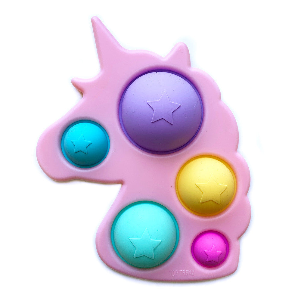 Unicorn Popping Sensory Toy - Stress Relief & Fun for Kids / Top Trenz US