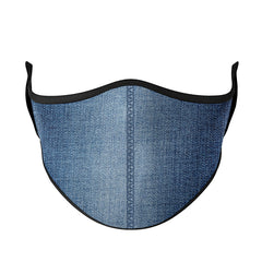 Super Fun Denim Print Face Mask For All Ages / Top Trenz For Sale