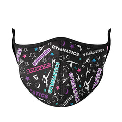 Fun Printed Gymnastics Face Mask For Kids And Tweens / Top Trenz US