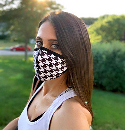 Fun Printed H-Tooth Face Mask / Top Trenz Discount