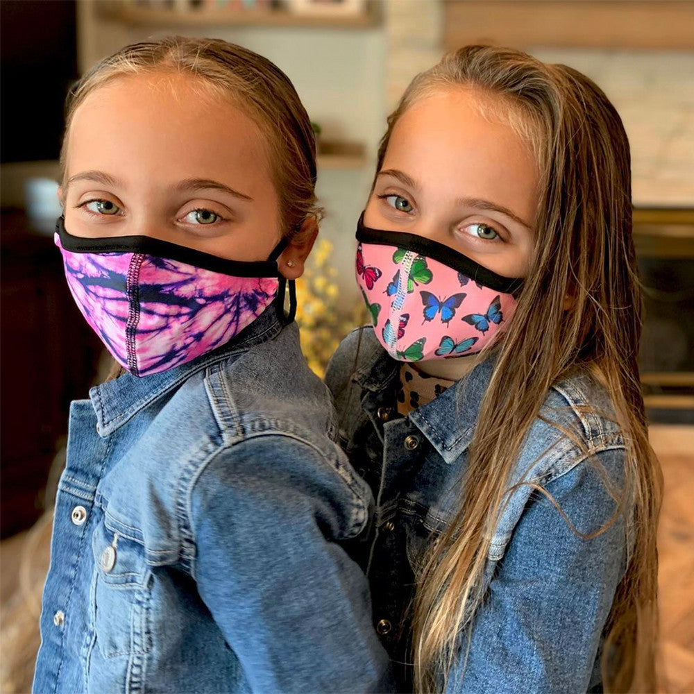 Pink Tiger Tie-Dye Face Mask / Top Trenz Online