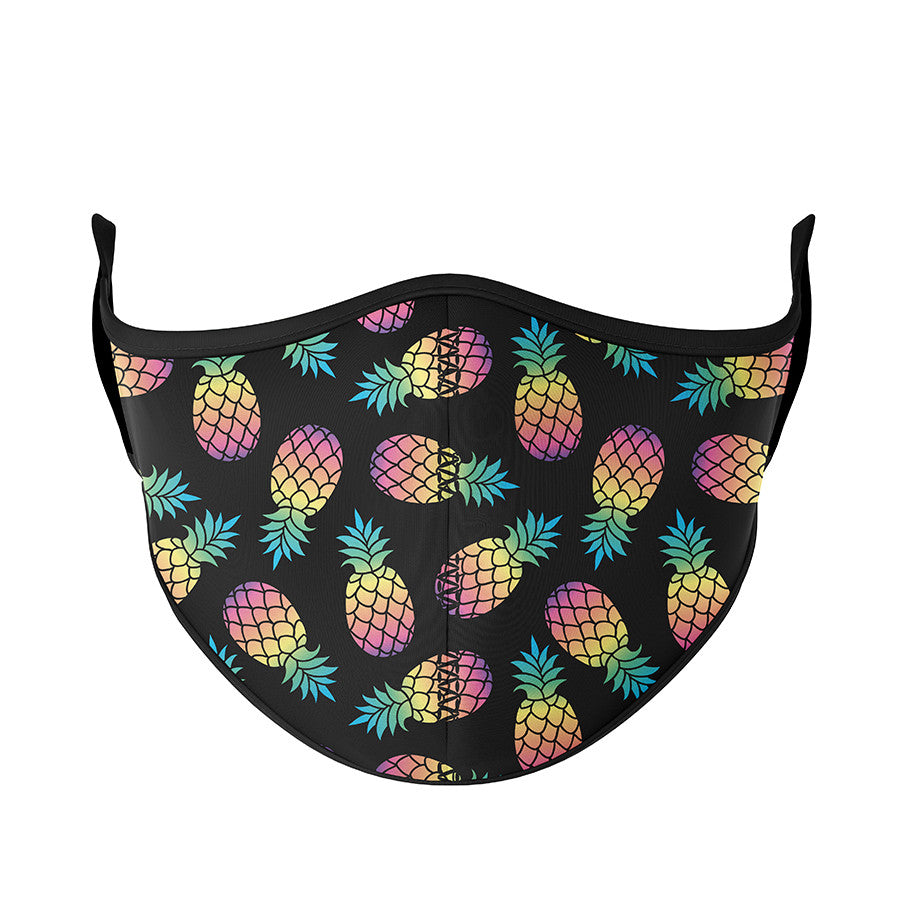Rainbow Pineapple Face Mask / Top Trenz Outlets