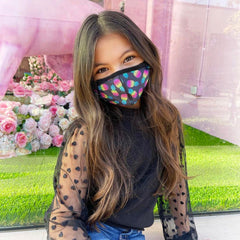 Rainbow Pineapple Face Mask / Top Trenz Outlets