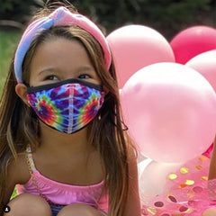 Primary Tie-Dye Face Mask / Top Trenz Discount