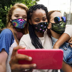 Red Solid Face Mask For All Ages / Top Trenz Outlets