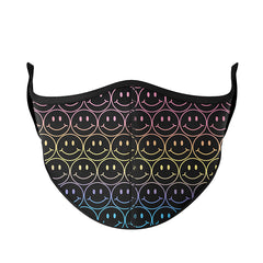 Rainbow Happy Face Face Mask / Top Trenz Outlets