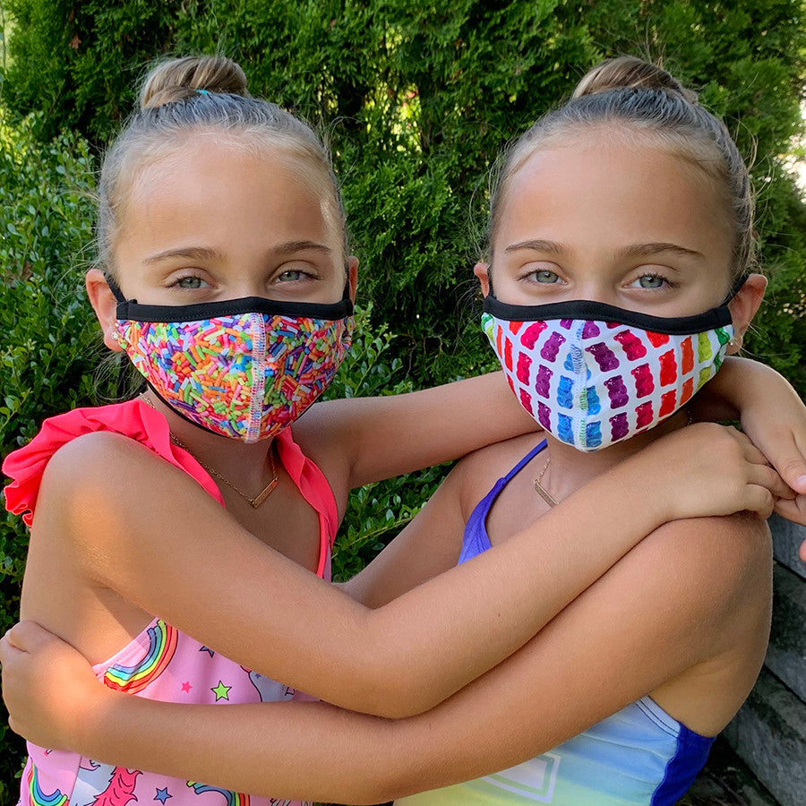 Unicorn Rainbow Face Mask / Top Trenz Discount
