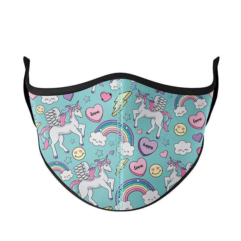Super Cute Printed Unicorn Fashion Masks For Kids / Top Trenz US