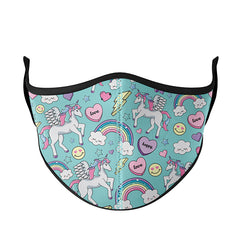 Super Cute Printed Unicorn Fashion Masks For Kids / Top Trenz US