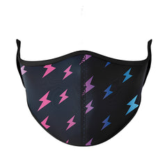 Stylish Black Multi Colored Face Mask / Top Trenz Discount