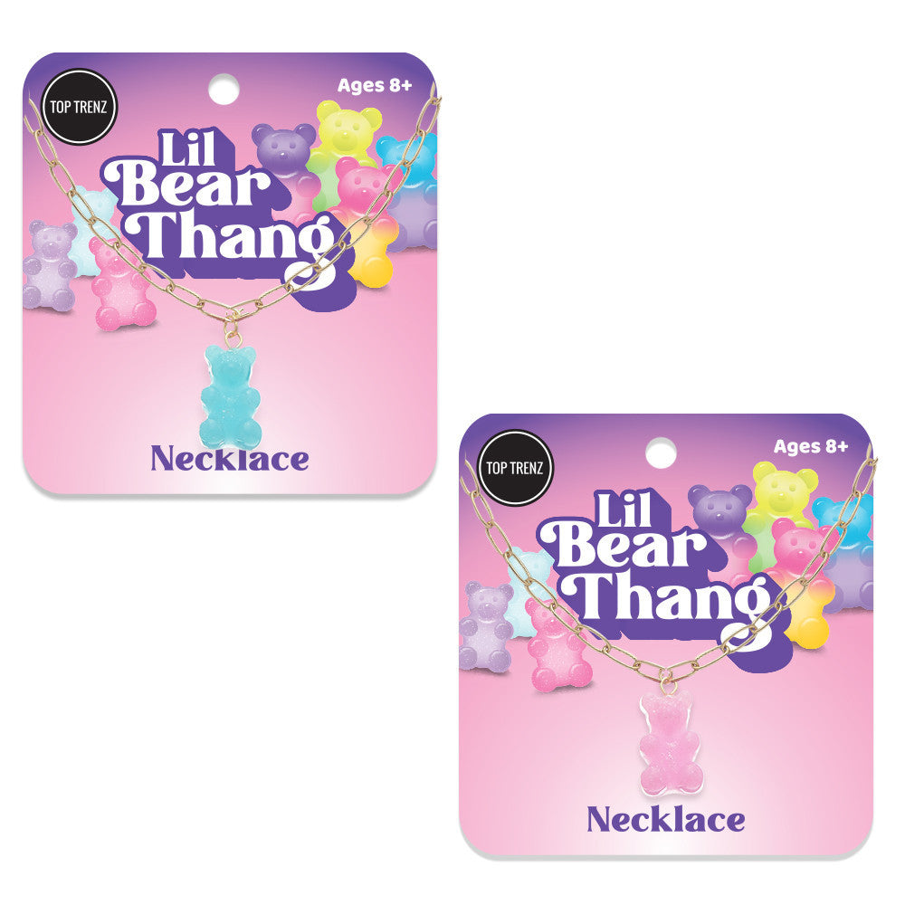 Unique Bear Paperclip Charm Necklaces / Top Trenz Discount