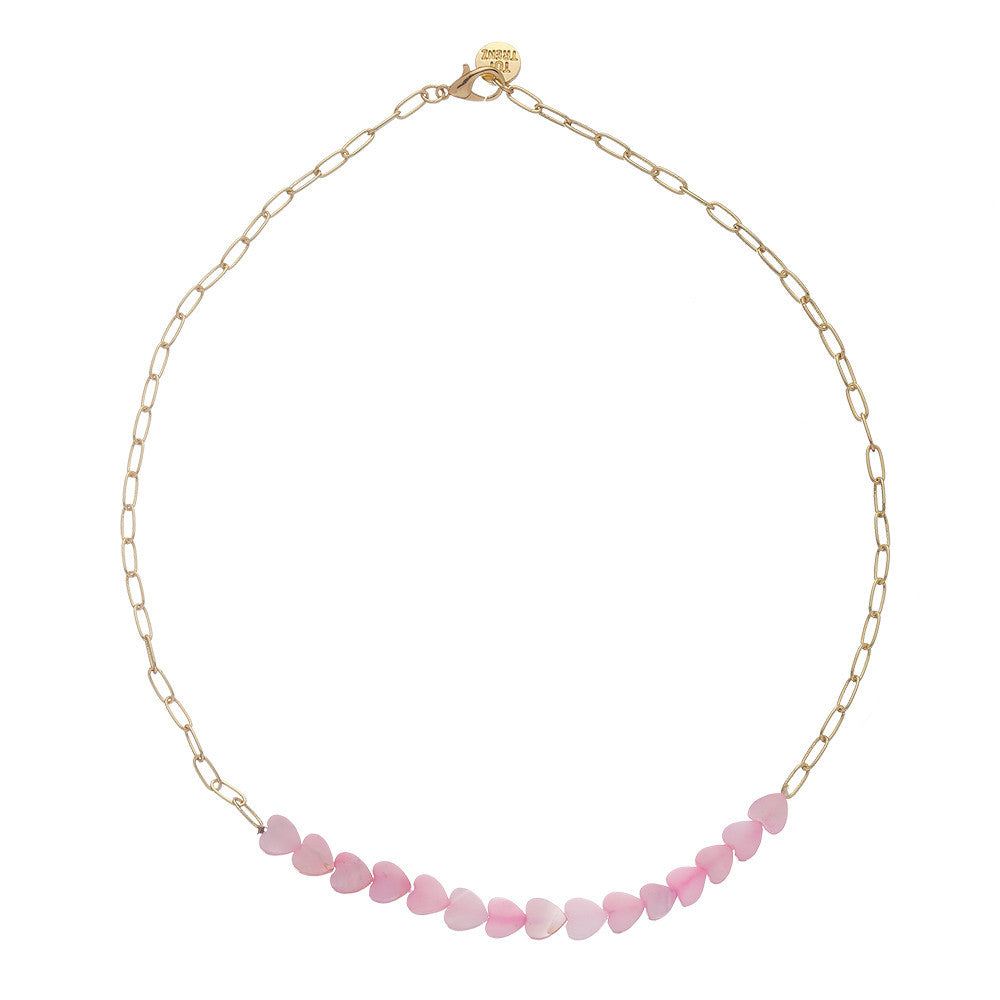 Pearl Heart Charm Necklaces For Kids And Tweens / Top Trenz For Sale