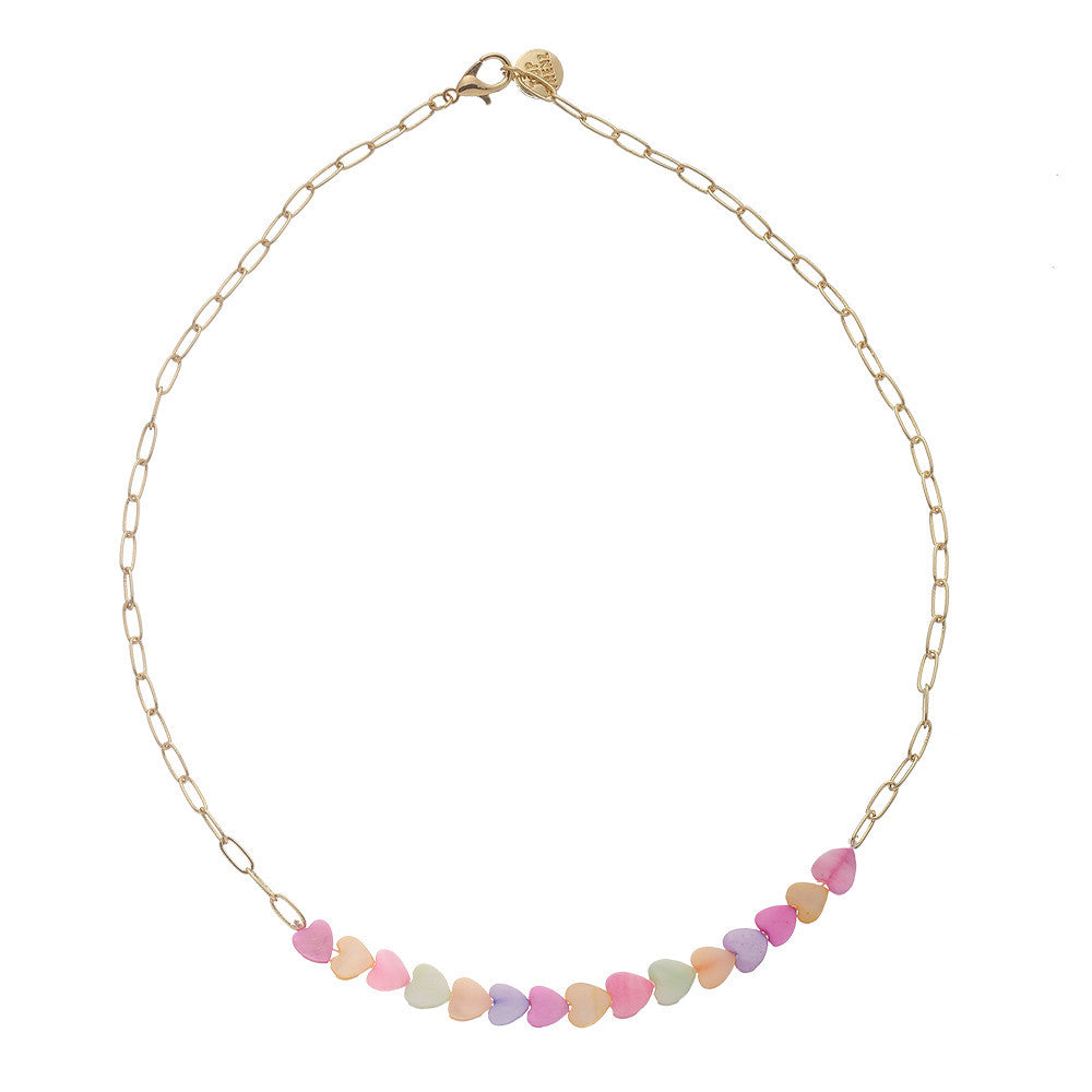 Pearl Heart Charm Necklaces For Kids And Tweens / Top Trenz For Sale