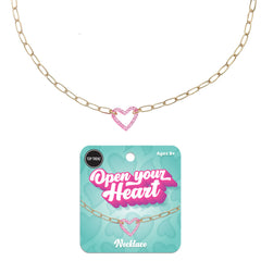 Trendy Paperclip Heart Pendant Necklace / Top Trenz Sale
