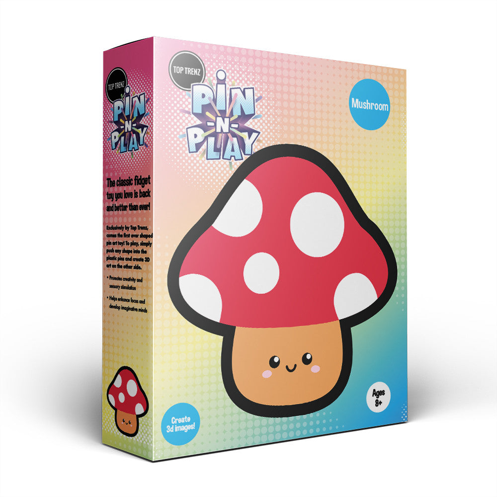 Fun Pin N Play Fidget Mushrom Face Toy / Top Trenz Online Shop