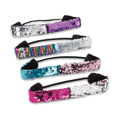 Reversible Sequin Stretch Headbands / Top Trenz US