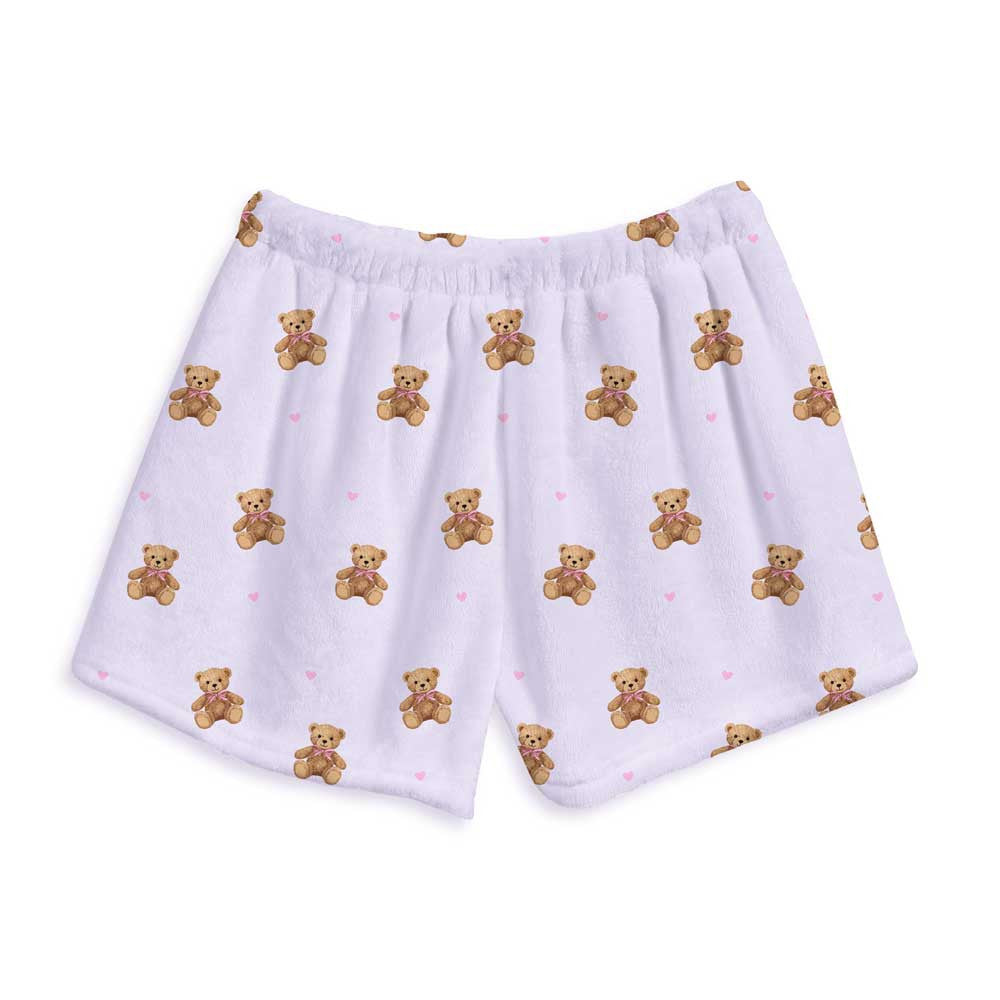 Teddy Bear Fuzzy Lounge Shorts For Kids And Tweens / Top Trenz Online Shop