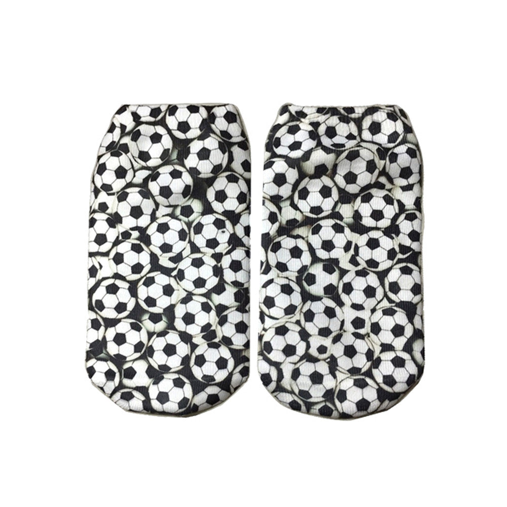 Ankle Socks Soccer Print / Top Trenz Online