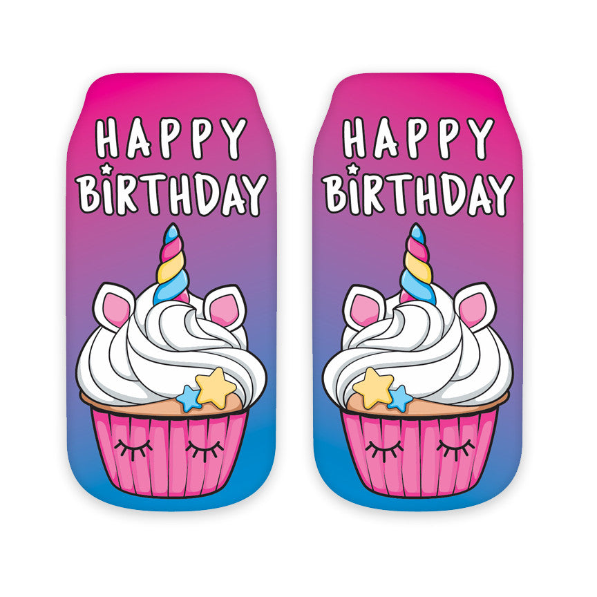 Ankle Socks- Happy Birthday Cupcake Print / Top Trenz For Sale