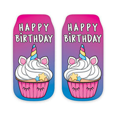 Ankle Socks- Happy Birthday Cupcake Print / Top Trenz For Sale