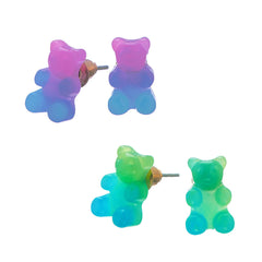 Playful Bear Design Stud Earring Sets / Top Trenz Online
