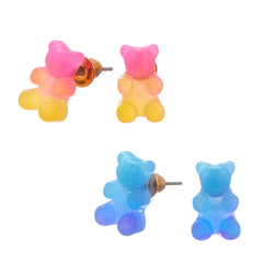 Playful Bear Design Stud Earring Sets / Top Trenz Online