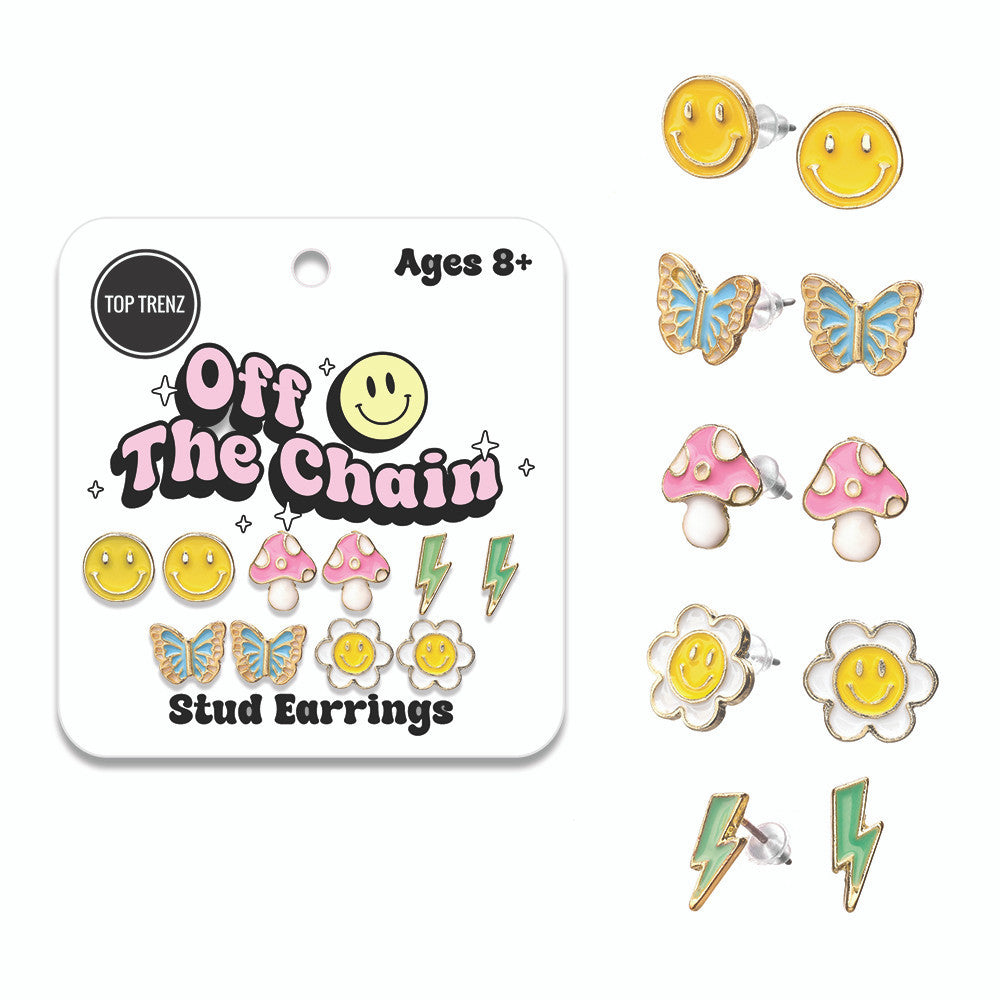 Stylish Stud Charm Earrings For Kids And Tweens / Top Trenz US