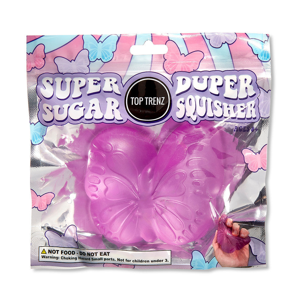 Butterfly Squishy Stress Ball Fidget Toy - Sugar Squisher / Top Trenz US